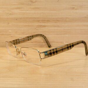 Burberry B1186 1002 Plaid Women's Eyeglasses Frames, Made in Italy